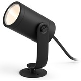 Philips Hue Faretto per esterni Lily, Luce LED Nero, Philips Hue White and Color ambiance Faretto per esterni Lily, Luce a sospensione intelligente, Bluetooth/Zigbee, Nero, LED, Alluminio, Lampadina/e non sostituibile/i