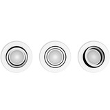 Philips Hue White Ambiance Milliskin faretti da incasso confezione da 3, Luce LED bianco