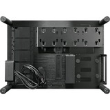 RAIJINTEK Paean Desktop Nero, Trasparente, Bench/Show Housing Nero, Desktop, PC, Nero, Trasparente, ATX, micro ATX, Mini-ITX, Alluminio, SPCC, Vetro temperato, 14 cm