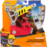 Spin Master Rubble & Crew, Mega Gru di Charger, Veicolo Giocattolo con Personaggio Charger e 2 Attrezzi Rimovibili, Giocattoli PAW Patrol per Bambini e Bambine, 3+ Anni,  veicolo da gioco Rubble & Crew , Mega Gru di Charger, Veicolo Giocattolo con Personaggio Charger e 2 Attrezzi Rimovibili, Giocattoli PAW Patrol per Bambini e Bambine, 3+ Anni, Camion con gru, 3 anno/i, Plastica, Multicolore
