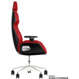 Thermaltake Sedia da gaming ARGENT E700 Storm Black Tessuto Pied de Poule, Sedili di gioco rosso/Nero