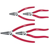 Wiha Set di pinze per anelli di sicurezza Classic, con MagicTips, Set pinze rosso