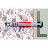fischer Dübel DuoSeal 6x38 S PH TX A2, Tassello grigio chiaro/Rosso