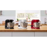 Bosch Serie 4 MUM5X720 robot da cucina 1000 W 3,9 L Rosso, Argento Bilance incorporate rosso/Argento, 3,9 L, Rosso, Argento, Touch, 2,7 kg, 1,1 m, 4 dischi