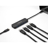 DeLOCK 64170 hub di interfaccia USB 3.2 Gen 1 (3.1 Gen 1) Type-C 5000 Mbit/s Nero, Hub USB USB 3.2 Gen 1 (3.1 Gen 1) Type-C, USB 3.2 Gen 1 (3.1 Gen 1) Type-A, USB 3.2 Gen 1 (3.1 Gen 1) Type-C, 5000 Mbit/s, Nero, Metallo, 85 W