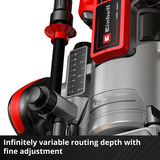 EINHELL Fresatrice a batteria professionale TP-RO 18 Li BL - Solo, 18 Volt, Router rosso