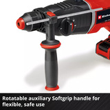 EINHELL Martello perforatore a batteria professionale TP-HD 18/26 D Li BL - Solo, 18 Volt, Trapano a percussione Nero/Rosso
