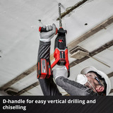 EINHELL Martello perforatore a batteria professionale TP-HD 18/26 D Li BL - Solo, 18 Volt, Trapano a percussione Nero/Rosso