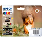 Epson Squirrel Multipack 6-colours 378XL / 478XL Claria Photo HD Ink, Inchiostro Resa elevata (XL), Nero, Ciano, Magenta, Giallo, Rosso, Grigio, 11,2 ml, 9,3 ml, 1 pz, Confezione multipla