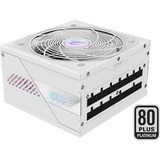 GIGABYTE AORUS ELITE P850W ICE Alimentatore - PCIe 5.0, 80 PLUS Platinum, Design completamente modulare, Ventola da 120 mm, Compatibile con ATX 3.0, Spina EU, Alimentatore PC bianco, 80 PLUS Platinum, Design completamente modulare, Ventola da 120 mm, Compatibile con ATX 3.0, Spina EU, 850 W, 100 - 240 V, 50/60 Hz, 12 A, Attivo, 125 W