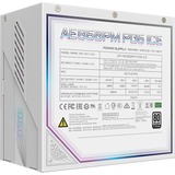 GIGABYTE AORUS ELITE P850W ICE Alimentatore - PCIe 5.0, 80 PLUS Platinum, Design completamente modulare, Ventola da 120 mm, Compatibile con ATX 3.0, Spina EU, Alimentatore PC bianco, 80 PLUS Platinum, Design completamente modulare, Ventola da 120 mm, Compatibile con ATX 3.0, Spina EU, 850 W, 100 - 240 V, 50/60 Hz, 12 A, Attivo, 125 W
