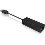 ICY BOX IB-AC501a Ethernet 1000 Mbit/s, Adattatore Nero, Cablato, USB, Ethernet, 1000 Mbit/s, Nero
