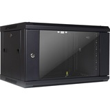 Inter-Tech SMA-6406 6U Da parete Nero, IT armadio Nero, Da parete, 6U, 30 kg, Lucchetti, 14,4 kg, Nero