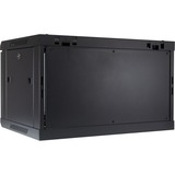 Inter-Tech SMA-6406 6U Da parete Nero, IT armadio Nero, Da parete, 6U, 30 kg, Lucchetti, 14,4 kg, Nero