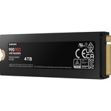 Samsung 990 PRO NVMe 4TB con Dissipatore di calore, SSD interno, Disco a stato solido SSD interno, 4 TB, M.2, 7450 MB/s