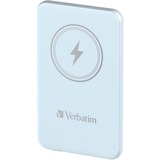 Verbatim Charge 'n' Go Polimeri di litio (LiPo) 5000 mAh Carica wireless Blu, Powerbank  celeste, 5000 mAh, Polimeri di litio (LiPo), Quick Charge 3.0, Carica wireless, Blu