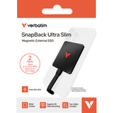 Verbatim SnapBack Ultra Slim SSD 2 TB, Disco a stato solido Nero