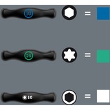 Wera Set 454/7 HF 2 cacciaviti a manico trasversale + supporto, 7 pezzi, Cacciavite Nero/Verde