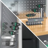 Wera Set 454/7 HF 2 cacciaviti a manico trasversale + supporto, 7 pezzi, Cacciavite Nero/Verde