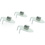 fischer Press2fix artiglio magnetico 4 pezzi, Gancio argento