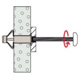 fischer Tassello metallico per cavità HM 6x65 S argento