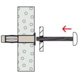 fischer Tassello metallico per cavità HM 6x65 S argento