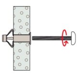 fischer Tassello metallico per cavità HM 6x65 S argento
