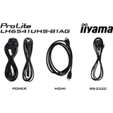 iiyama ProLite LH6541UHS-B1AG, Public Display nero lucido