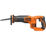 BLACK+DECKER Black+Decker Li-Ion Akku-Säbelsäge (18V, 22 mm Hublänge, max. 110 mm Schnitttiefe, flexibler Sägeschuh, ergonomische Griffgummierung, ohne Akku und Ladegerät) BDCR18N, Scambiarsi sega arancione /Nero, 22 mm Hublänge, max. 110 mm Schnitttiefe, flexibler Sägeschuh, ergonomische Griffgummierung, ohne Akku und Ladegerät) BDCR18N