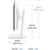 BenQ GW2490TC, Monitor LED bianco