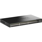 D-Link DGS-1530-52P/E switch di rete Gestito L2 Gigabit Ethernet (10/100/1000) Supporto Power over Ethernet (PoE) Nero, Interruttore Nero, Gestito, L2, Gigabit Ethernet (10/100/1000), Full duplex, Supporto Power over Ethernet (PoE), Montaggio rack