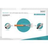 Digitus Cavo di posa professionale Cat.7 S/FTP simplex, Cca arancione 