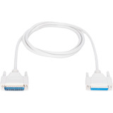 Digitus Cavo di prolunga per trasferimento dati seriale, D-Sub25 (spina) > D-Sub25 (presa) beige