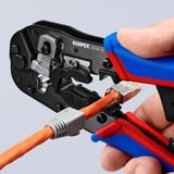 KNIPEX Pinza crimpatrice per connettori Western blu/Rosso