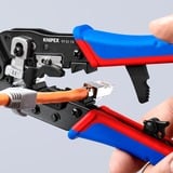 KNIPEX Pinza crimpatrice per connettori Western blu/Rosso