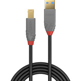 Lindy Cavo USB 3.2 tipo A a B, Anthra Line grigio