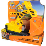 Spin Master Rubble & Crew, Bulldozer di Rubble, con Attrezzi Rimovibili, Veicolo Giocattolo con Personaggio, Giocattoli di PAW Patrol per Bambini e Bambine, 3+ Anni,  veicolo da gioco Rubble & Crew , Bulldozer di Rubble, con Attrezzi Rimovibili, Veicolo Giocattolo con Personaggio, Giocattoli di PAW Patrol per Bambini e Bambine, 3+ Anni, Scavatrice, 3 anno/i, Plastica, Multicolore