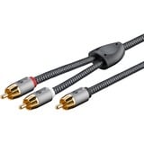 goobay Cavo Y Cinch Plus Nero/Argento