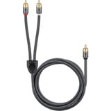 goobay Cavo Y Cinch Plus Nero/Argento
