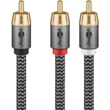 goobay Cavo Y Cinch Plus Nero/Argento