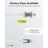 goobay Cavo adattatore Ethernet USB-C 3.2 Gen2 > RJ-45, Slim bianco