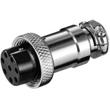 goobay MK 8 cavo di collegamento DIN Nero, Argento, Frizione argento, DIN, Nero, Argento, 1 pz