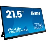 iiyama ProLite T2255MSC-B1 Monitor PC 54,6 cm (21.5") 1920 x 1080 Pixel Full HD LCD Touch screen Nero, Monitor LED Nero, 54,6 cm (21.5"), 1920 x 1080 Pixel, Full HD, LCD, 5 ms, Nero