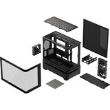 ASUS PRIME AP202 ARGB Mini Tower Nero, Chassis Tower Nero, Mini Tower, PC, Nero, micro ATX, Mini-ITX, Metallo, Gaming