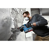 Bosch Martello perforatore a batteria GBH 18V-22 X Professional solo, 18 Volt, Trapano a percussione blu/Nero