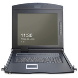 Digitus Console modulare 17", Switch KVM Nero
