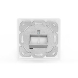 Digitus Piastra frontale + telaio di montaggio per multimedia/Keystone, Pannello frontale bianco