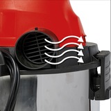 EINHELL TC-VC 1930 S Nero, Grigio, Rosso 30 L 1500 W, Aspira bagnato / asciutto rosso/Argento, Secco e bagnato, Nero, Grigio, Rosso, 30 L, 19 kPa, 2,5 m, 2,5 m