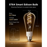 Govee Lampadina intelligente Edison E27 500lm, Lampada a LED 