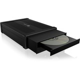 ICY BOX IB-525-U3 box per lettore ottico 13,3 cm (5.25") SATA III Nero, Disk enclosure Nero, 13,3 cm (5.25"), SATA III, 5 Gbit/s, 3.2 Gen 1 (3.1 Gen 1), USB tipo-C, Nero